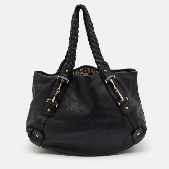 Gucci Black Guccissima Leather Pelham #182054G61B - Picture 1 of 10